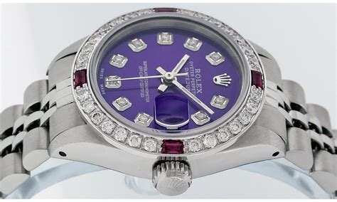 ladies rolex purple face|rolex datejust purple.